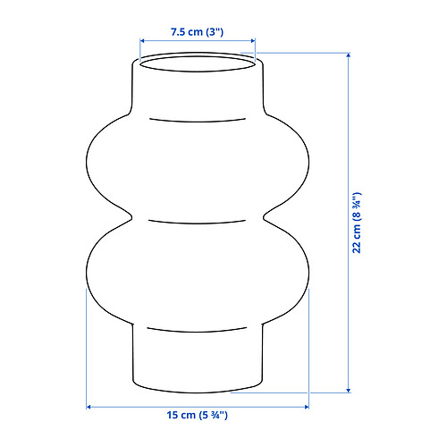 PÄRLHÄGG vase
