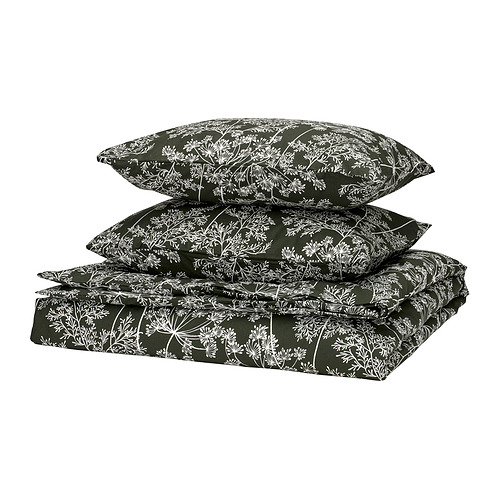 DAGGBJÖRNBÄR, duvet cover and 2 pillowcases