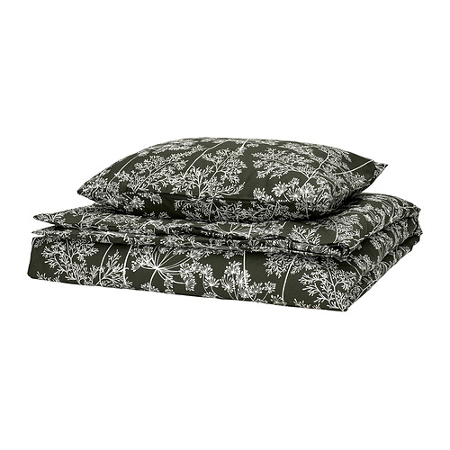 DAGGBJÖRNBÄR, duvet cover and pillowcase