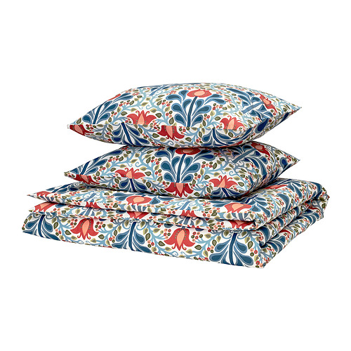 SÄTERVIDE, duvet cover and 2 pillowcases