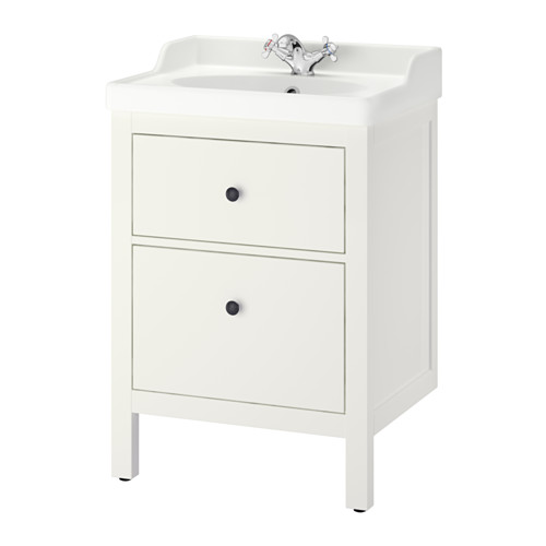 HEMNES/RUTSJÖN, wash-stnd w drawers/wash-basin/tap