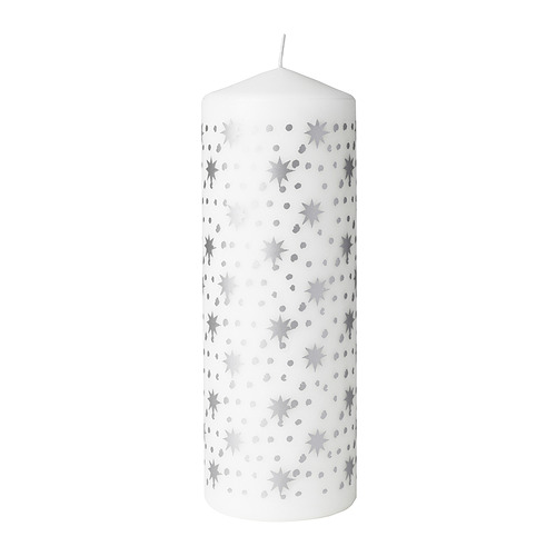 VINTERFINT, unscented pillar candle