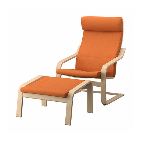 POÄNG, armchair and footstool