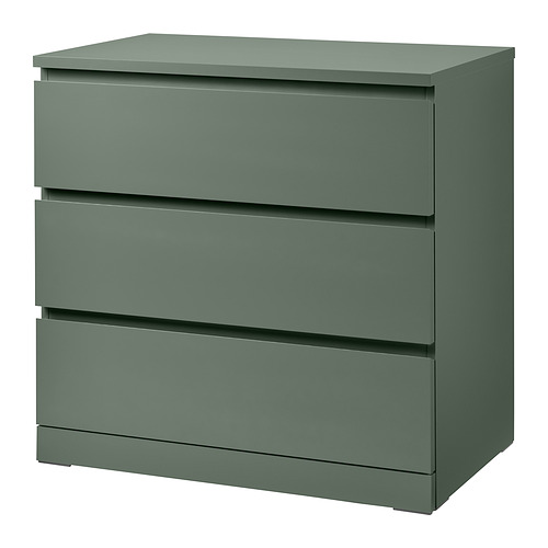 MALM, chest of 3 drawers