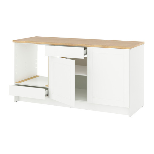 KNOXHULT grunnskápur með hurðum og skúffu