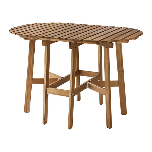 ASKHOLMEN, gateleg table, outdoor