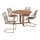 NÄMMARÖ/VÄSMAN, table+4 chairs w armrests, outdoor