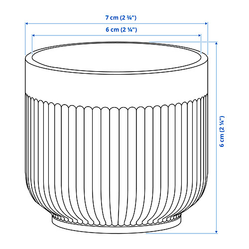 GRADVIS plant pot