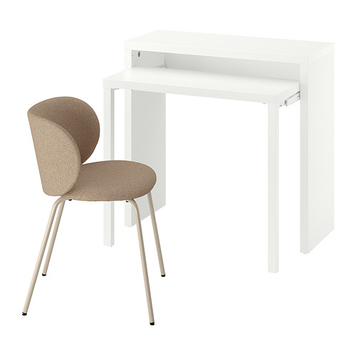 LÄNGDHOPP/KRYLBO, skrifborð og stóll