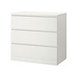 MALM chest of 3 drawers 
