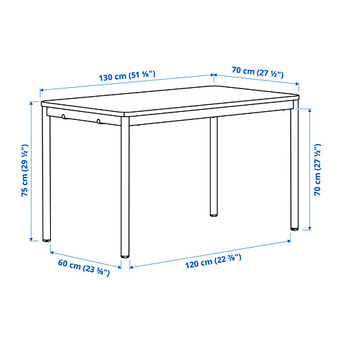 TOMMARYD/LÄKTARE, conference table and chairs