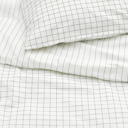 DOFTAKLEJA, duvet cover and 2 pillowcases