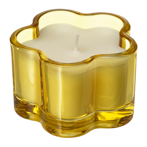 MORKULLA, scented candle in glass