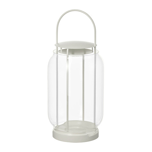 TOFSAND, lantern for pillar candle, in/out