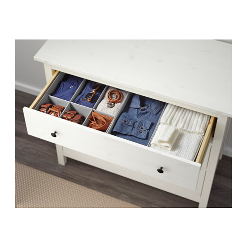 HEMNES, kommóða, þrjár skúffur