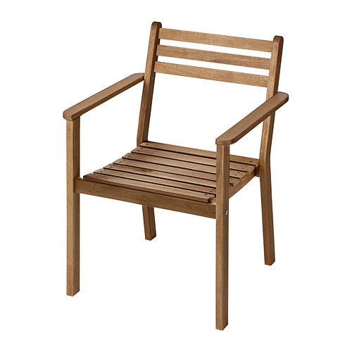 ASKHOLMEN, chair with armrests, outdoor