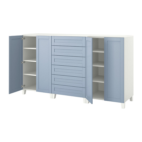 PLATSA cabinet with doors and drawers