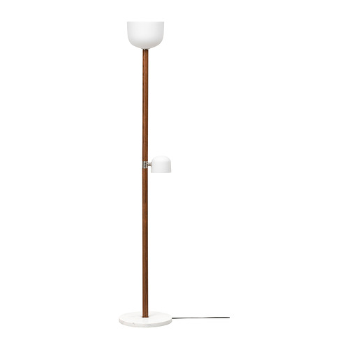 MOSSPLYM, floor uplighter/reading lamp