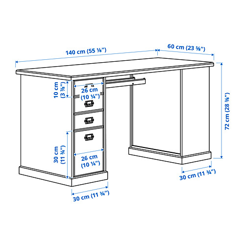 VEBJÖRN/MULLFJÄLLET/BILLY/OXBERG desk and storage combination