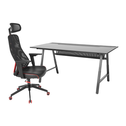 UTESPELARE/MATCHSPEL, gaming desk and chair