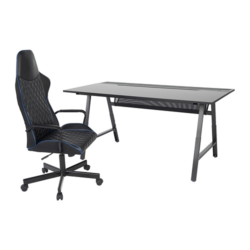 UTESPELARE, gaming desk and chair