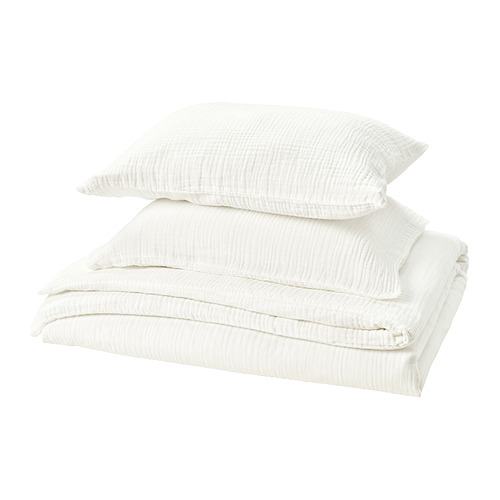SCHERSMIN duvet cover and 2 pillowcases