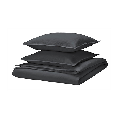 RUNDHAGTORN duvet cover and 2 pillowcases