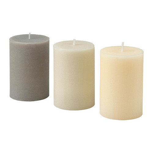LOTSFÅGEL, scented pillar candle