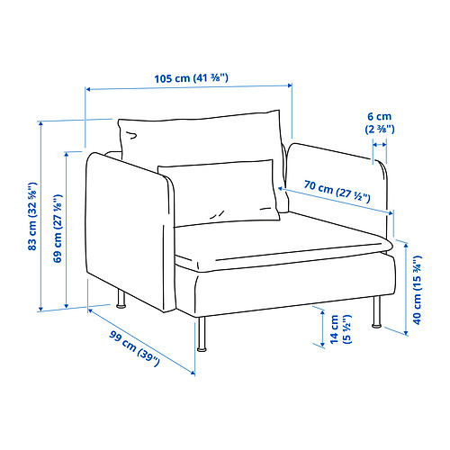 SÖDERHAMN armchair