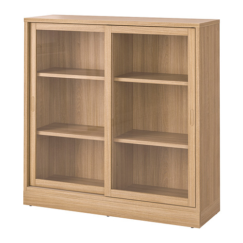 TONSTAD, cabinet with sliding glass doors