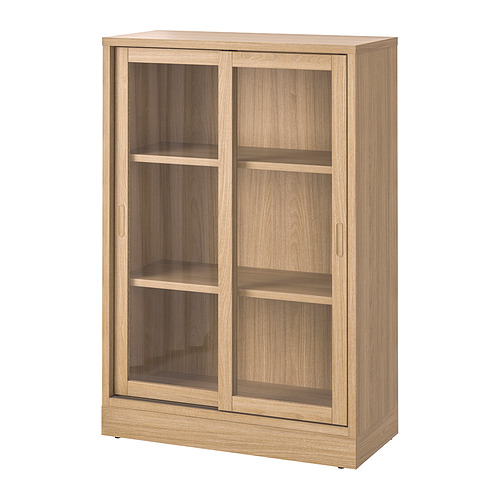 TONSTAD, cabinet with sliding glass doors