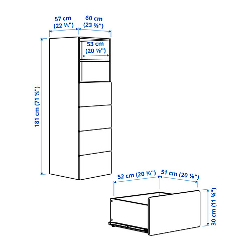 SMÅSTAD/PLATSA bookcase