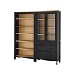 HEMNES hirsla með hurðum/skúffum