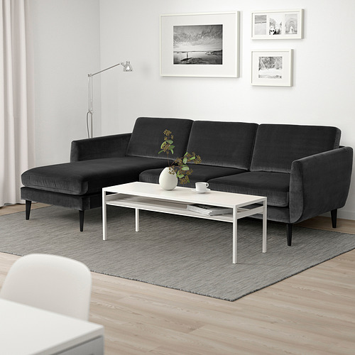 SMEDSTORP, 4-seat sofa with chaise longue