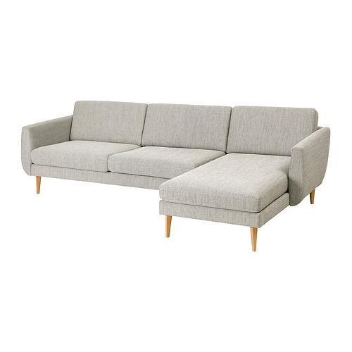 SMEDSTORP, 4-seat sofa with chaise longue