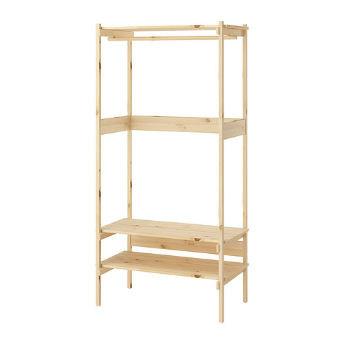 KRONÖREN, open wardrobe