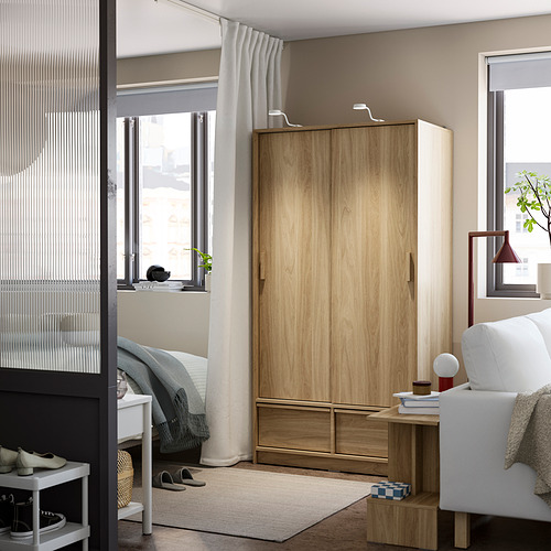 ANKARUDDEN, wardrobe with sliding doors