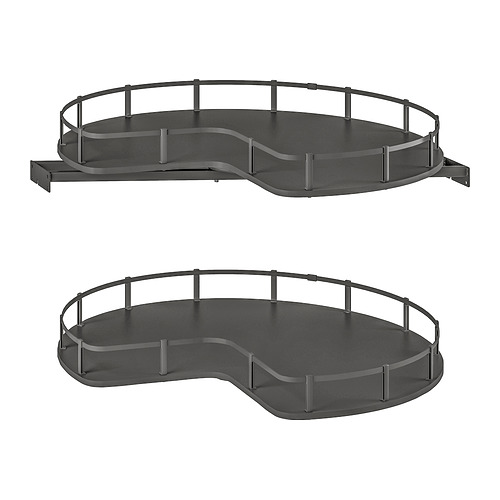 UTRUSTA, corner base cabinet carousel