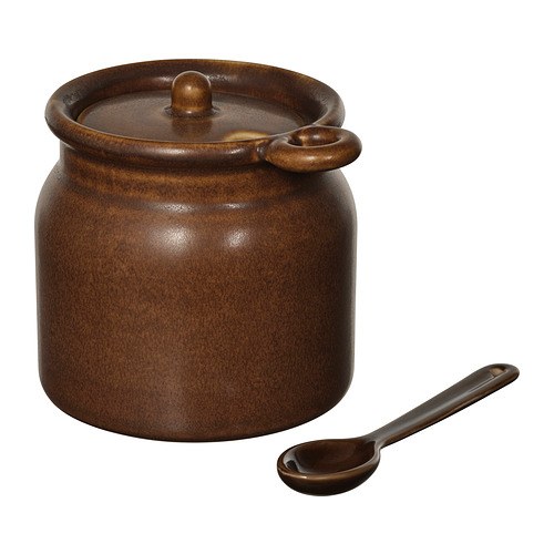 KÖSSEBÄR jar with spoon