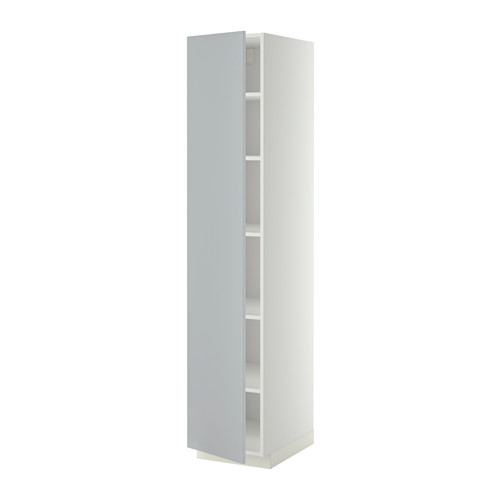 METOD high cabinet with shelves