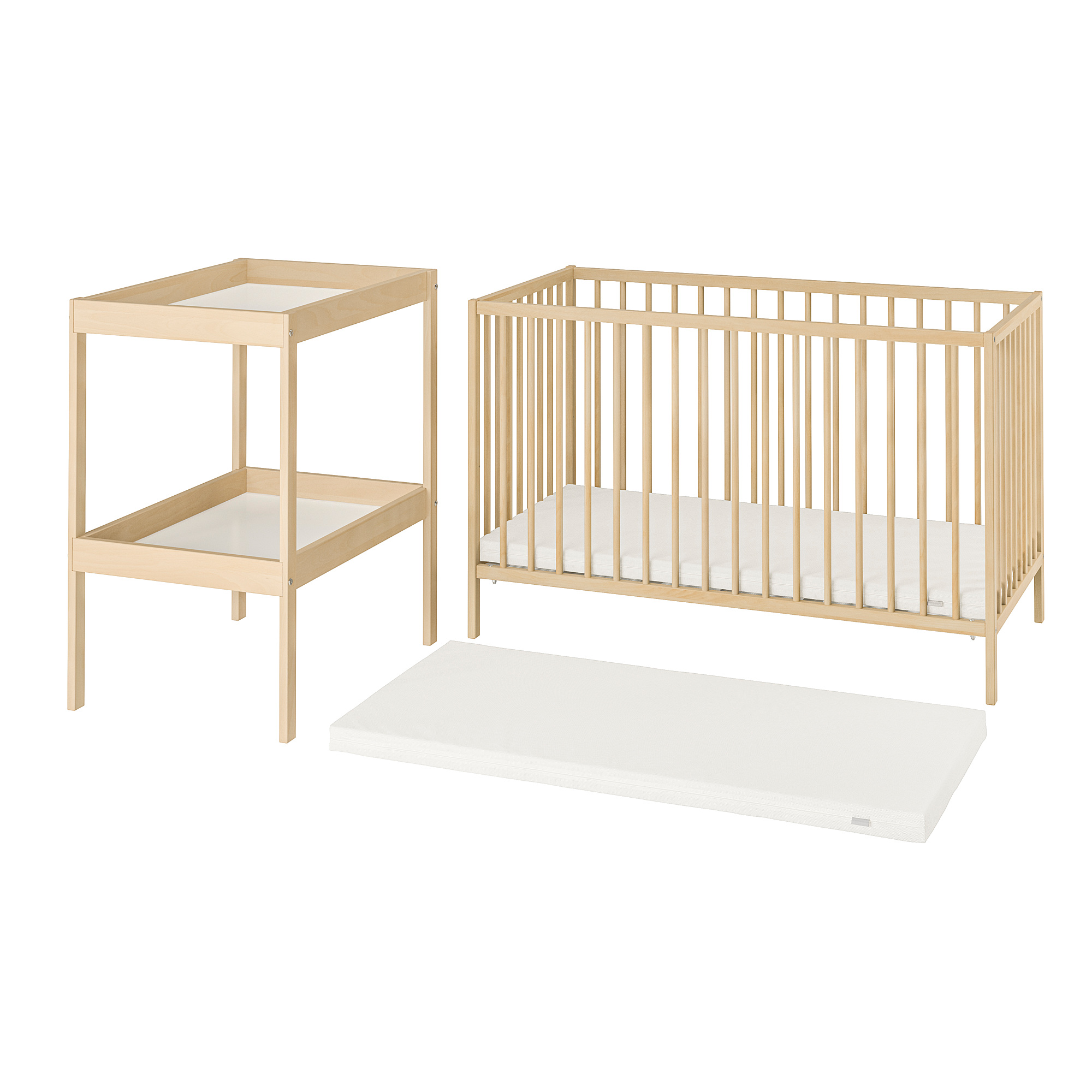 SNIGLAR 3-piece baby furniture set