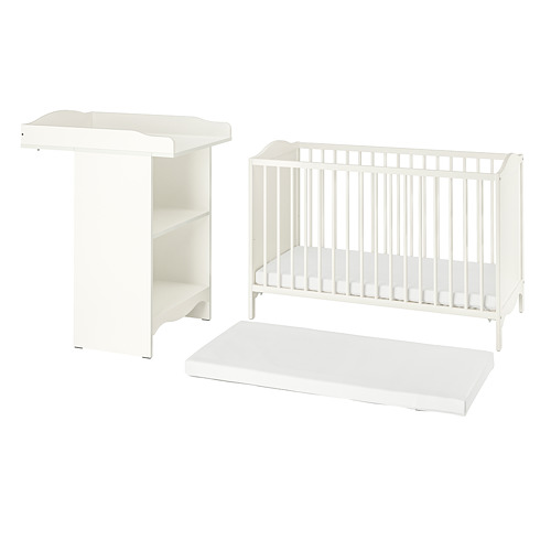 SMÅGÖRA, 3-piece baby furniture set