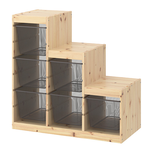 TROFAST, storage combination with boxes