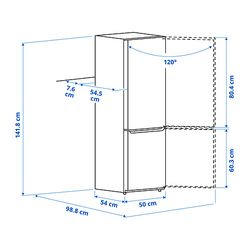 LAGAN fridge/freezer
