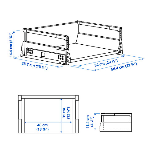 MAXIMERA skúffa, miðlungshá