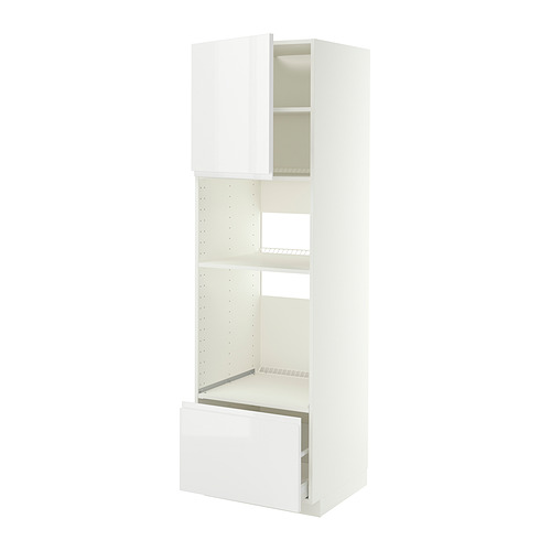 METOD/MAXIMERA high cabinet f built-in appliances