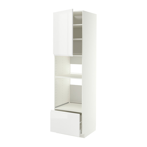 METOD/MAXIMERA high cabinet f built-in appliances