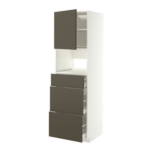 METOD/MAXIMERA high cabinet f built-in appliances