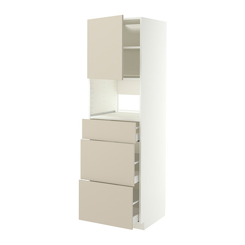 METOD/MAXIMERA high cabinet f built-in appliances