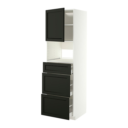 METOD/MAXIMERA high cabinet f built-in appliances